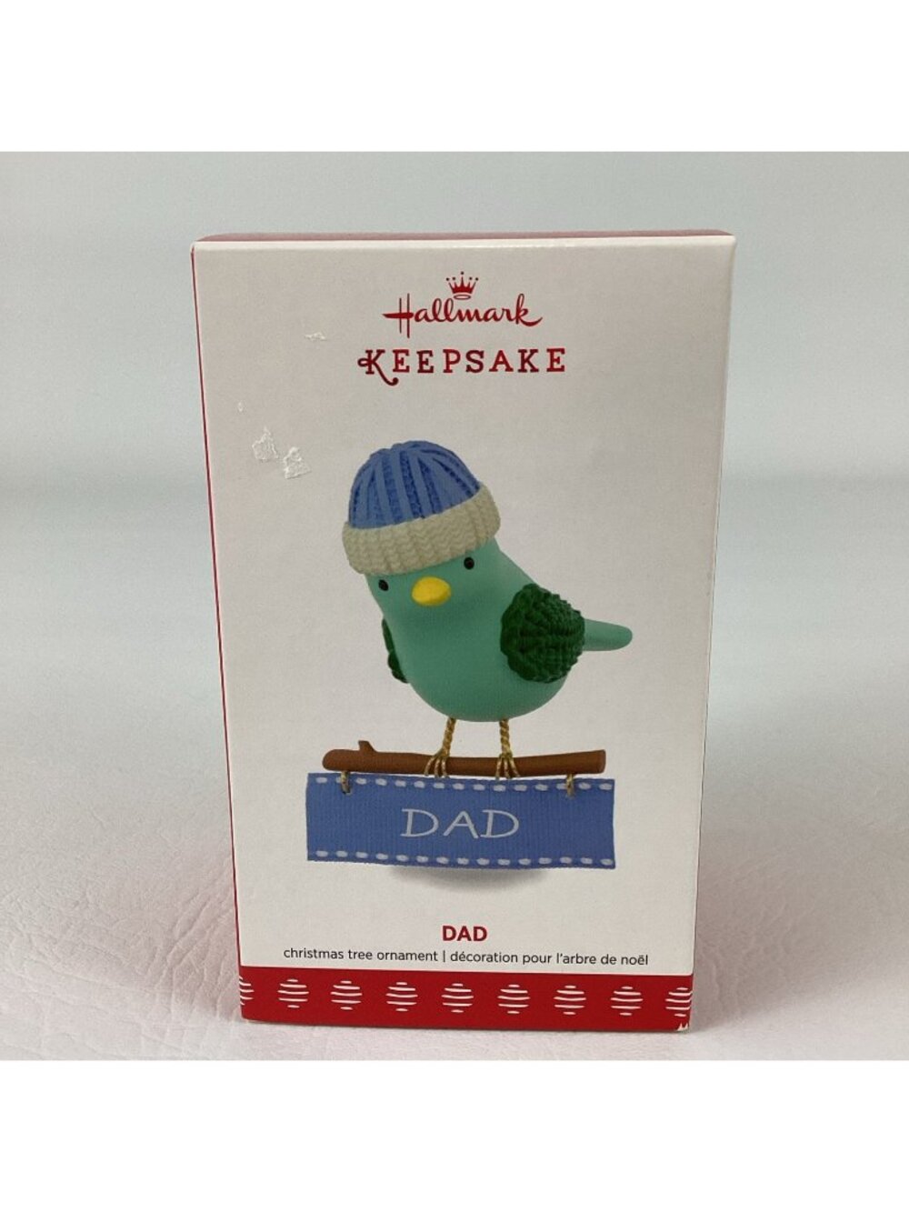 Hallmark Keepsake Dad Knit Hat Beanie Bird Ornament Tammy Haddix New 2017